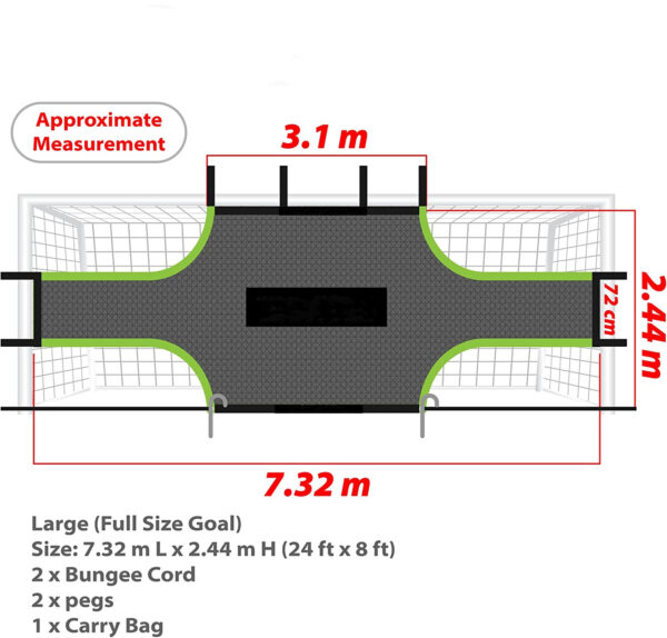 Soccer Goal Target Net LS1-S024 - Image 2