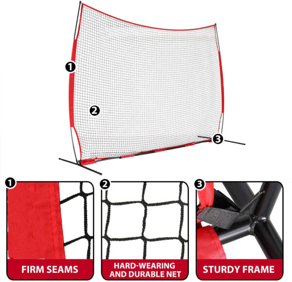 Portable Backstop Net- Midinum Size - Image 3