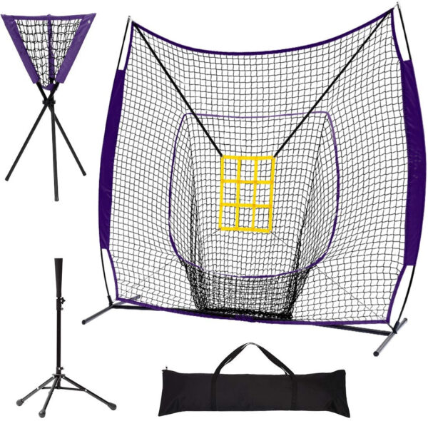 Portable Baseball Net, Caddy, Batting Tee Set - Image 10