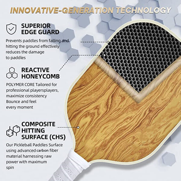 Carbon Fiber Pickleball Paddle-PB004 - Image 5