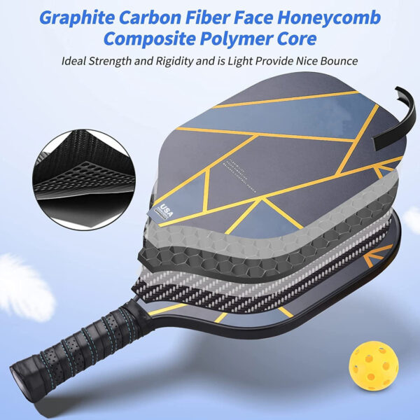 Carbon Fiber Pickleball Paddle-PB001 - Image 3